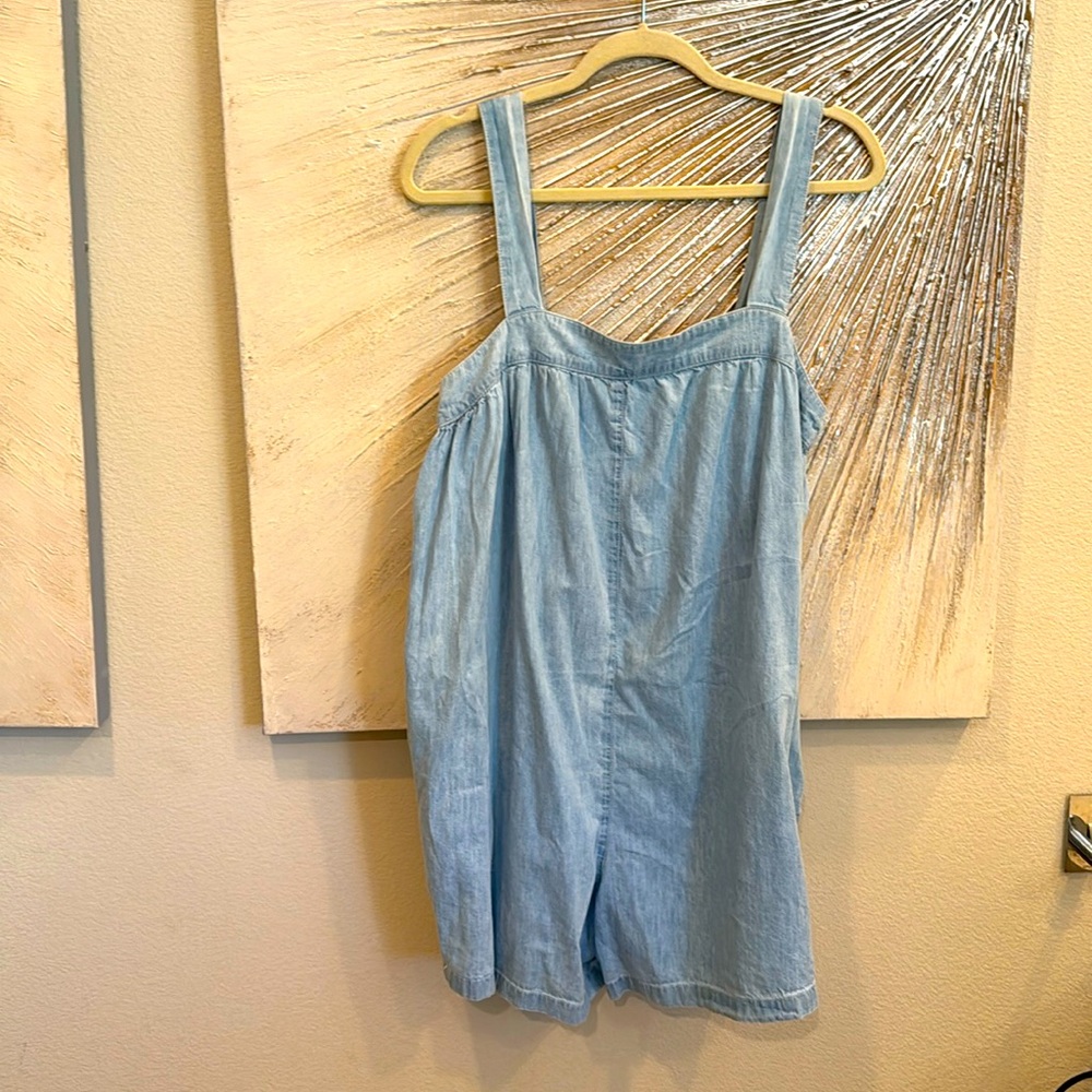 ASOS Women's Blue Denim One Piece Romper Size 8